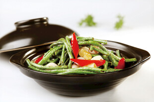 大蒜烧豆角