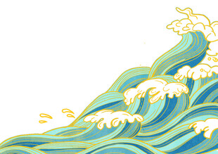 浪花素材