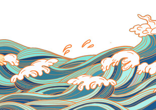 浪花素材