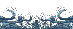 海浪素材