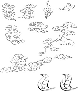 云纹 传统纹饰 底纹 中国风 