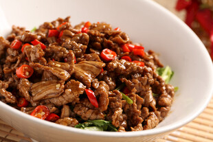 小炒黄牛肉图片