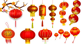 免扣灯笼素材