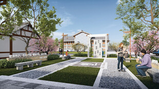 村庄文化广场效果图