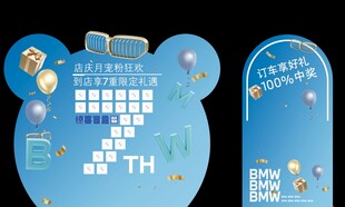 7周年美陈背景板