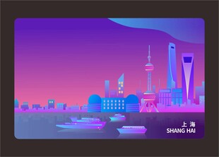 上海地标建筑背景