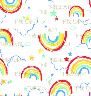 卡通彩虹
