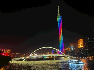 广州江边夜景