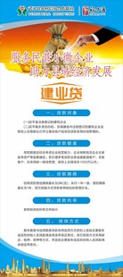 农商银行展架