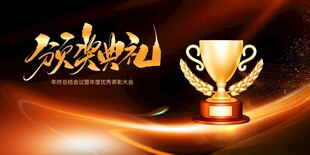 年会颁奖典礼展板