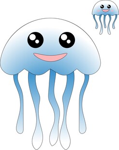 卡通水母