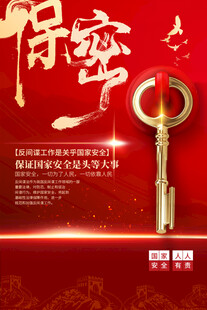 国家保密海报