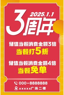 3周年