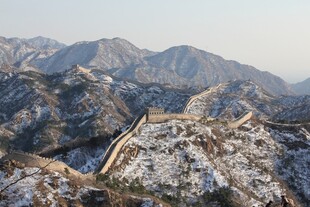 白雪覆盖的长城
