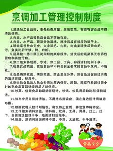 烹调加工管理控制制度