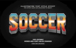 游戏字体效果EPS字体样机