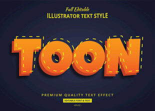 潮流风格EPS字体样机