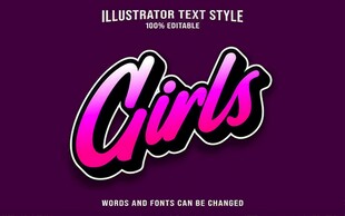 3D立体可编辑字体样机