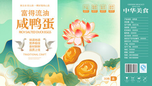 国潮风鸭蛋包装 