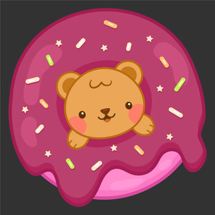 手绘卡通插图   