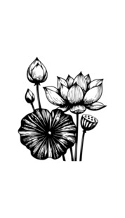 荷花 荷叶 莲蓬