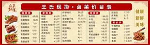 卤菜价目表