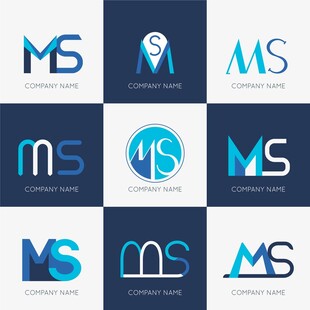 MS字母logo