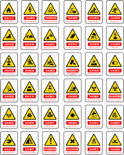 工地安全标识 化工厂安全标识