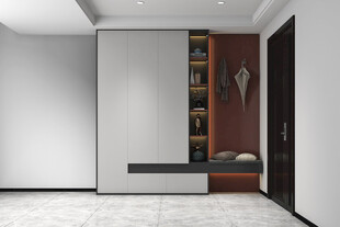 入户大门鞋柜衣柜家玄关装修定制