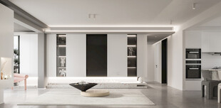 电视机满墙柜客厅装饰现代简约风