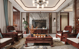 电视机满墙柜客厅装饰现代简约风