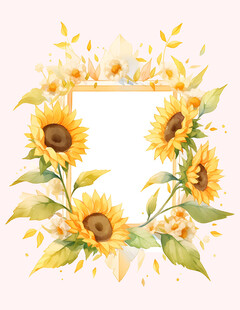 向日葵花边