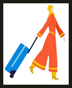 旅游旅行女孩 