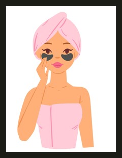 美容护肤女孩