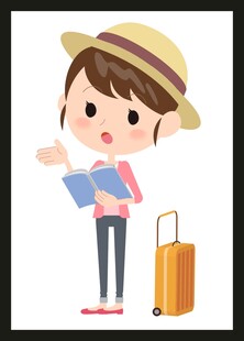 旅游旅行女孩 