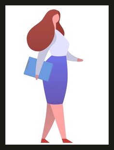 商务办公女孩
