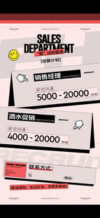 酒吧招聘海报