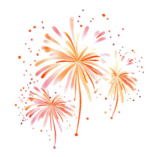 彩色烟花 