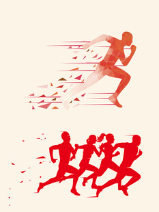 PNG奔跑的人