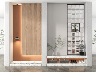 鞋柜玄关入户大门全屋定制家装饰