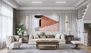 客厅美式简约风格大豪宅装修饰品
