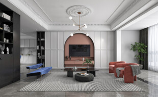 客厅美式简约风格大豪宅装修饰品