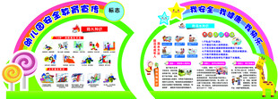 学校幼儿园安全宣传异形展板