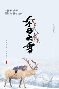 大雪节气海报