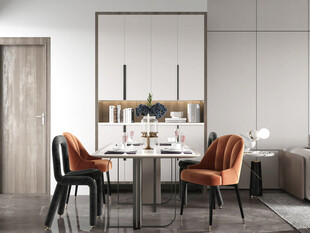 现代简约高级感新中式复古风客厅