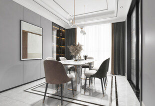 现代简约高级感新中式复古风客厅