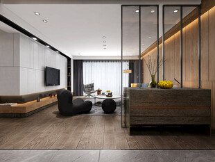 现代简约高级感新中式复古风客厅