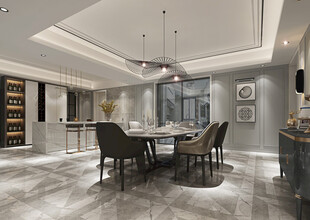 现代简约高级感新中式复古风客厅