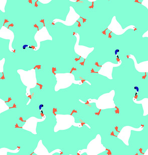 卡通鸭子