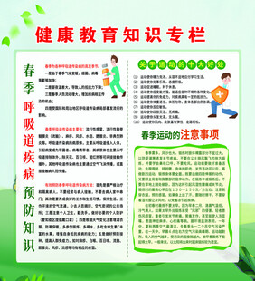  健康知识宣传栏 